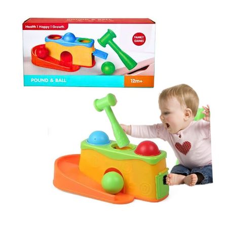 Juguete Golpea y Rueda con Pelotas niños