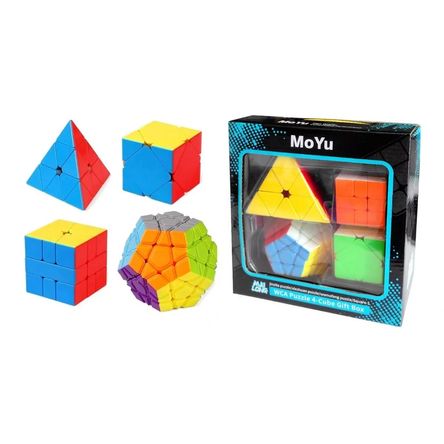 Set de 4 Cubos Rubik MoYu