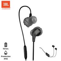 Audífono Jbl Endurance Run 2 In Ear Negro Bateria 10h Waterp