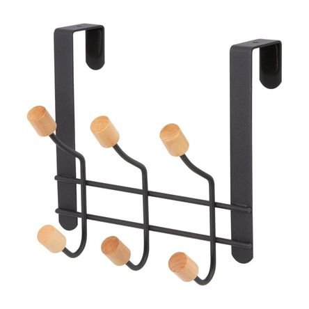 Colgador para Puerta de 6 Ganchos Generico Blanco Colgador para Puerta de 6 Ganchos Generico Blanco