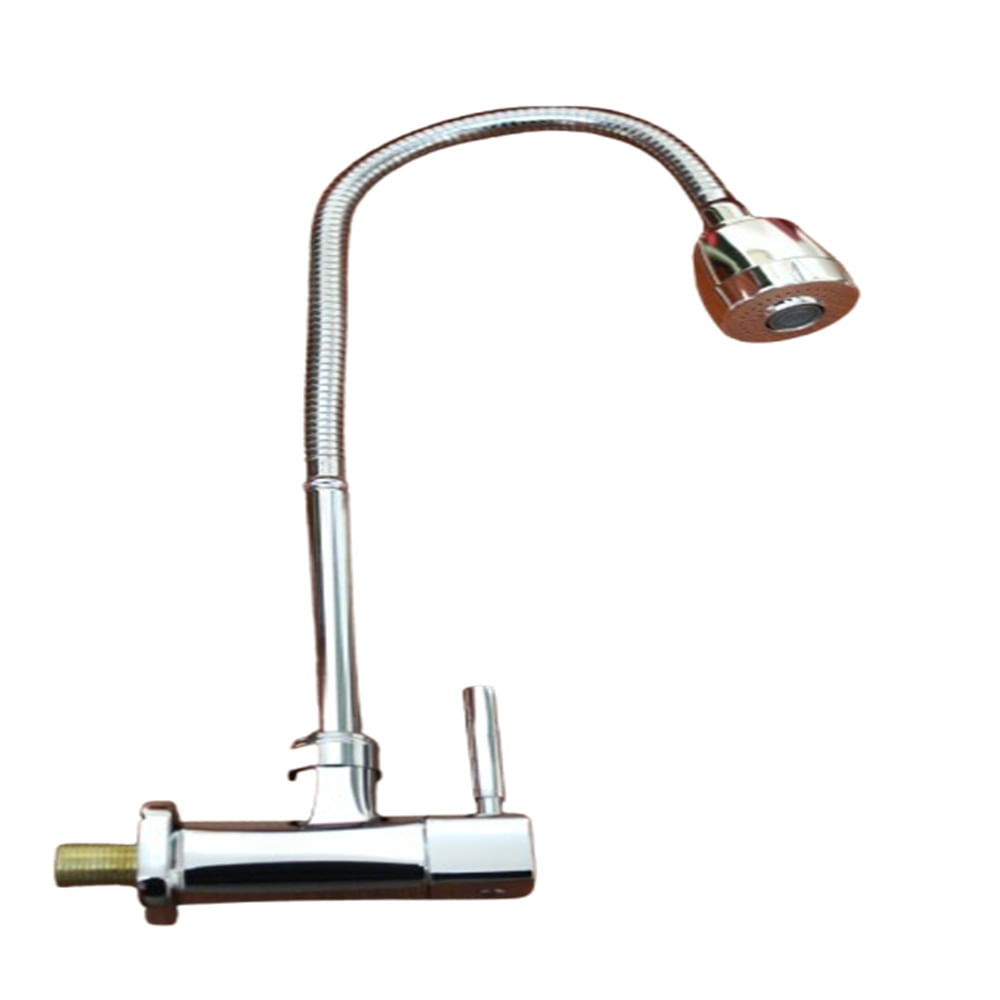 Pico Pared Flexible Cromado Cuadrado