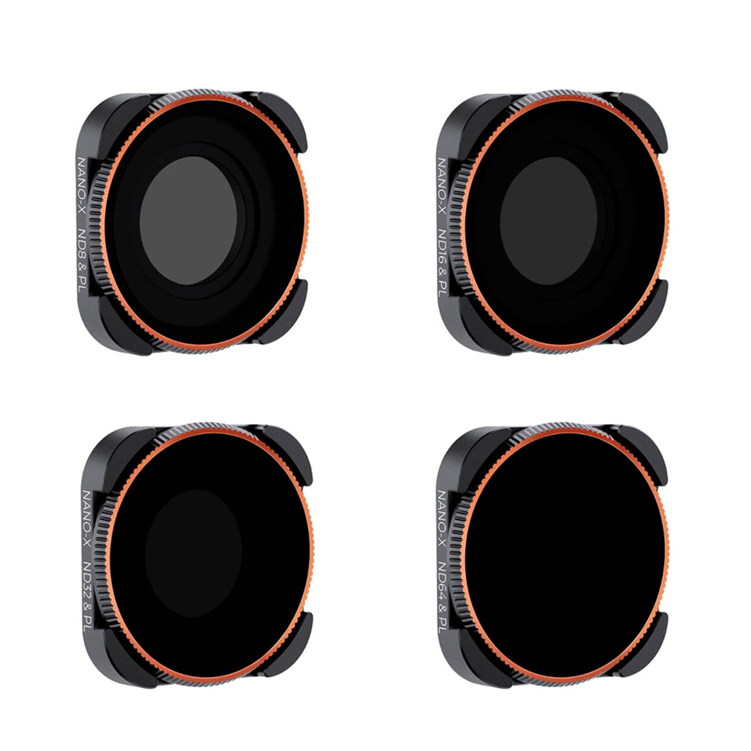 Kit de Filtros K&F Concept para GOPRO HERO 9/10/11/12 4-in-1 (ND8/PL, ND16/PL, ND32/PL, ND64/PL)