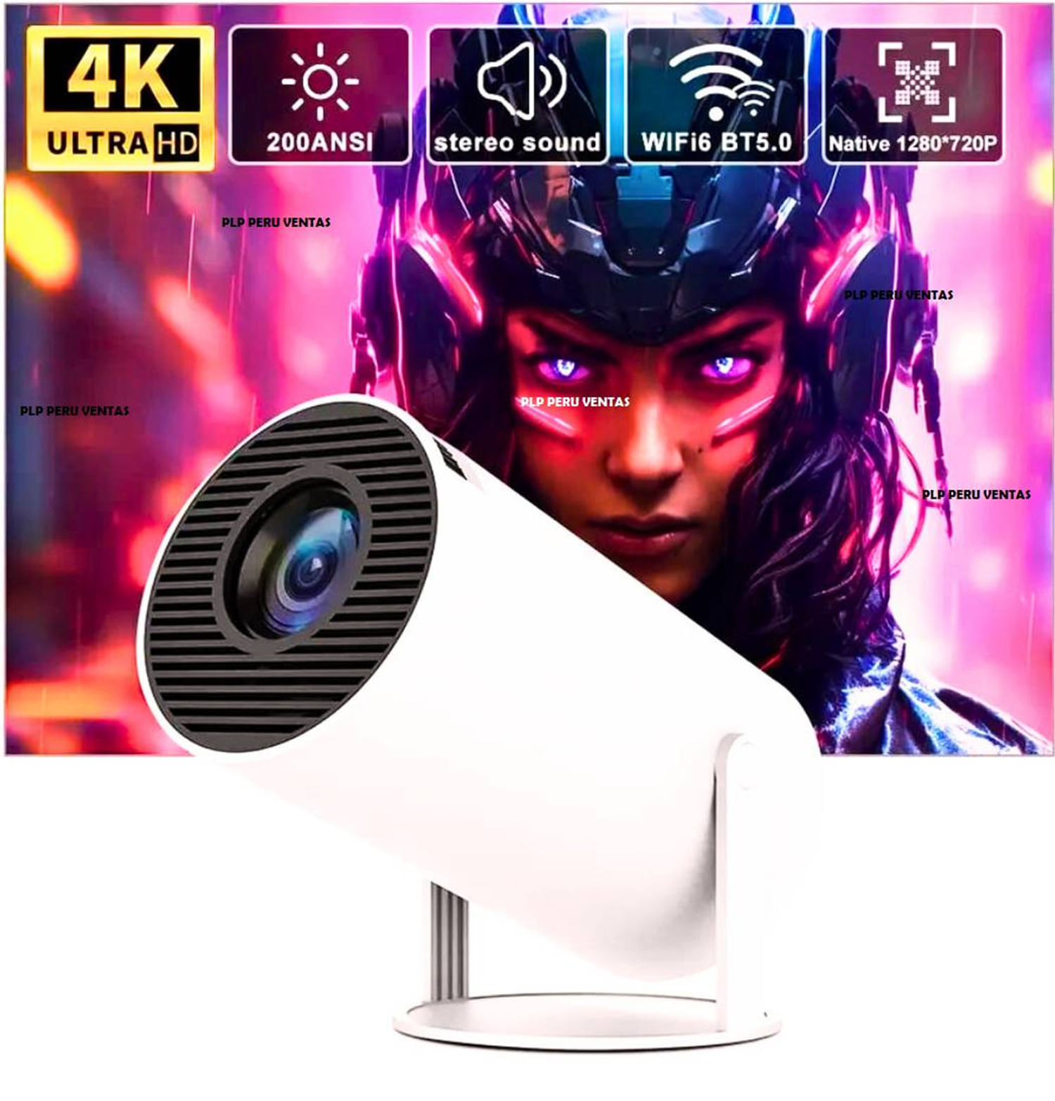 Proyector 4k Android 11 Wifi Bluetooth