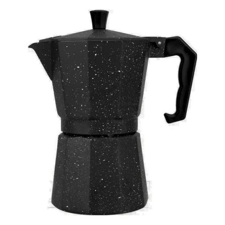Cafetera Italiana Moka de 6 tazas Color Negro de 300ml Cafetera Italiana Moka de 6 tazas Color Negro de 300ml
