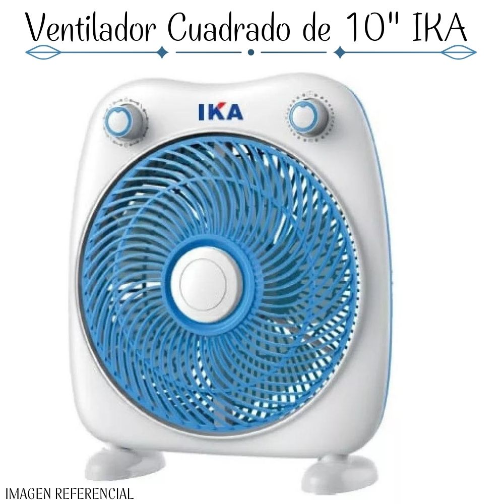 Ventilador Cuadrado de 10” Marca IKA de 40watts