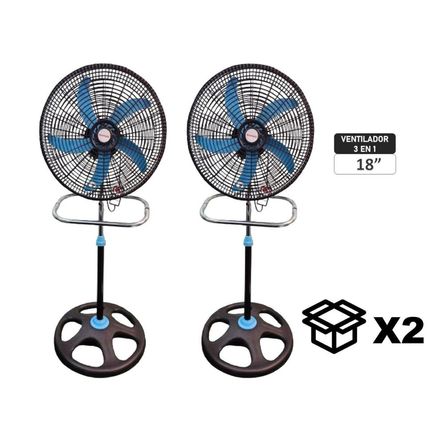 Ventilador Pedestal Marykey MK-18503P 3 en 1 de 18 Ventilador Pedestal Marykey MK-18503P 3 en 1 de 18