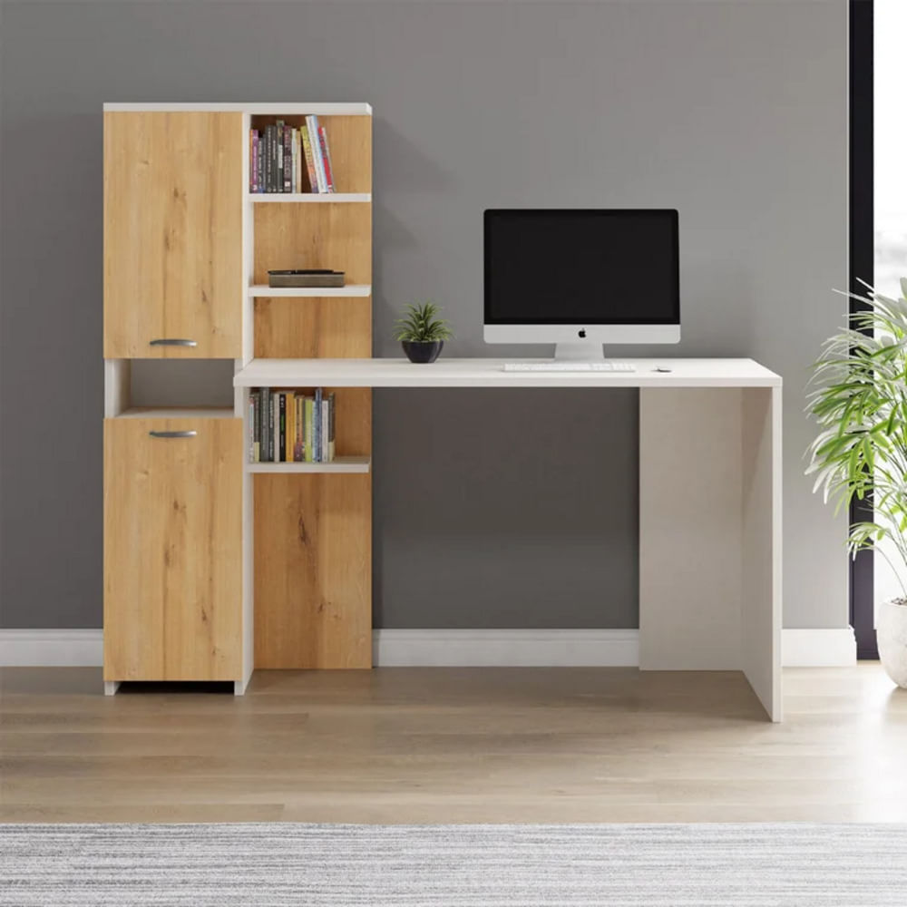 Escritorio Moderno Genzo Haya y Blanco R&R MUEBLES Escritorio Moderno Genzo Haya y Blanco R&R MUEBLES