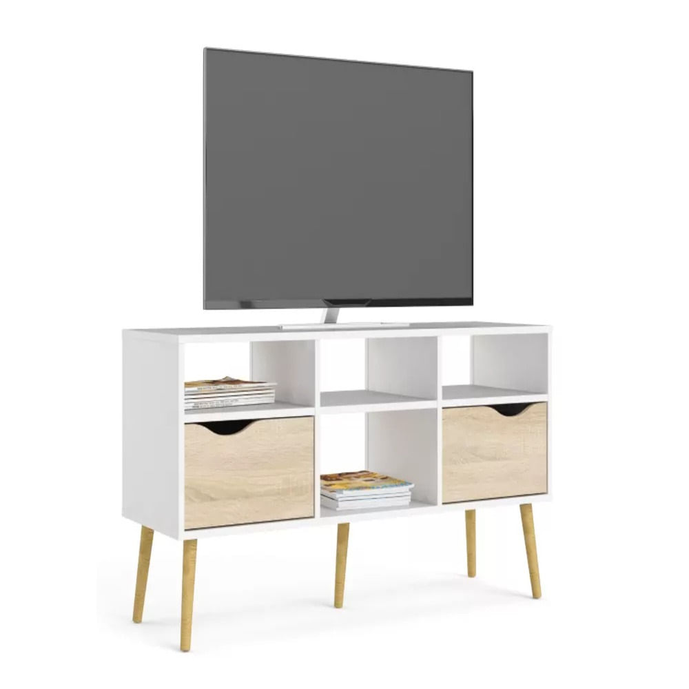 Mueble de TV kazuo Blanco R&R MUEBLES