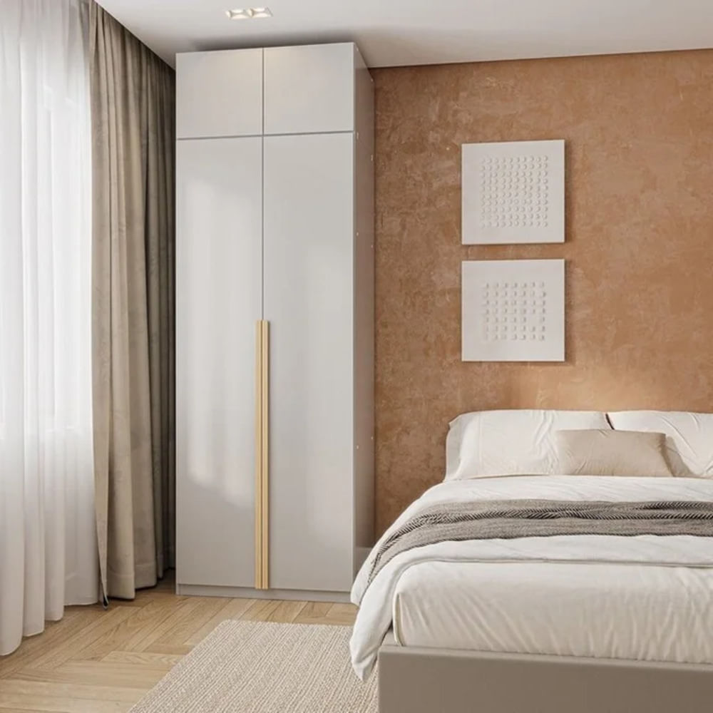 Ropero Moderno Elfaria 238cm Blanco R&R MUEBLES Ropero Moderno Elfaria 238cm Blanco R&R MUEBLES