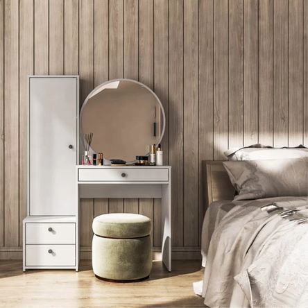 Tocador Moderno Aoi Blanco R&R MUEBLES Tocador Moderno Aoi Blanco R&R MUEBLES