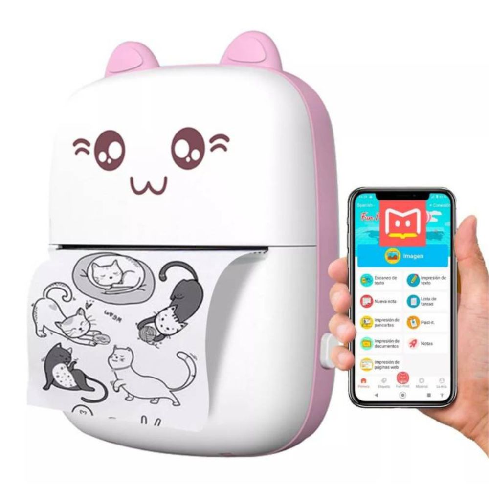 Mini Impresora Kawaii Portátil