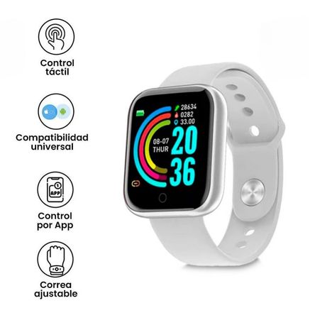 Reloj Inteligente Smartwatch Fit D20 Blanco Reloj Inteligente Smartwatch Fit D20 Blanco