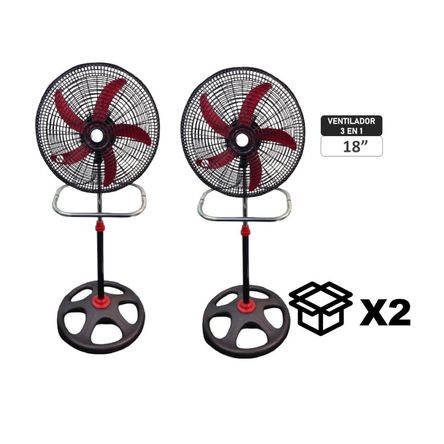Ventilador Pedestal Marykey MK-18503P 3 en 1 de 18 Ventilador Pedestal Marykey MK-18503P 3 en 1 de 18