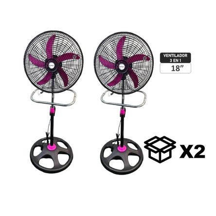 Ventilador Pedestal Marykey MK-18503P 3 en 1 de 18