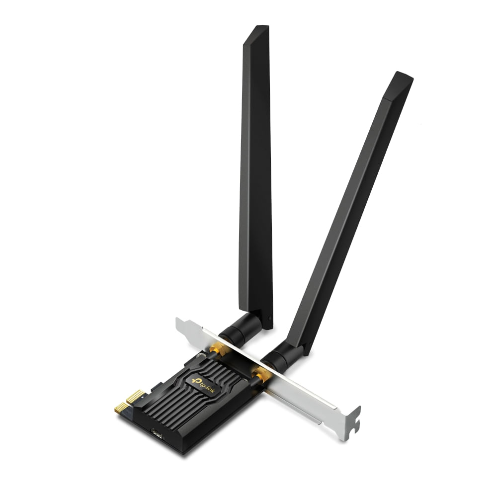 Adaptador PCIe TP-Link Archer TXE72E Wi-Fi 6E AXE5400 Bluetooth 5.3 Adaptador PCIe TP-Link Archer TXE72E Wi-Fi 6E AXE5400 Bluetooth 5.3