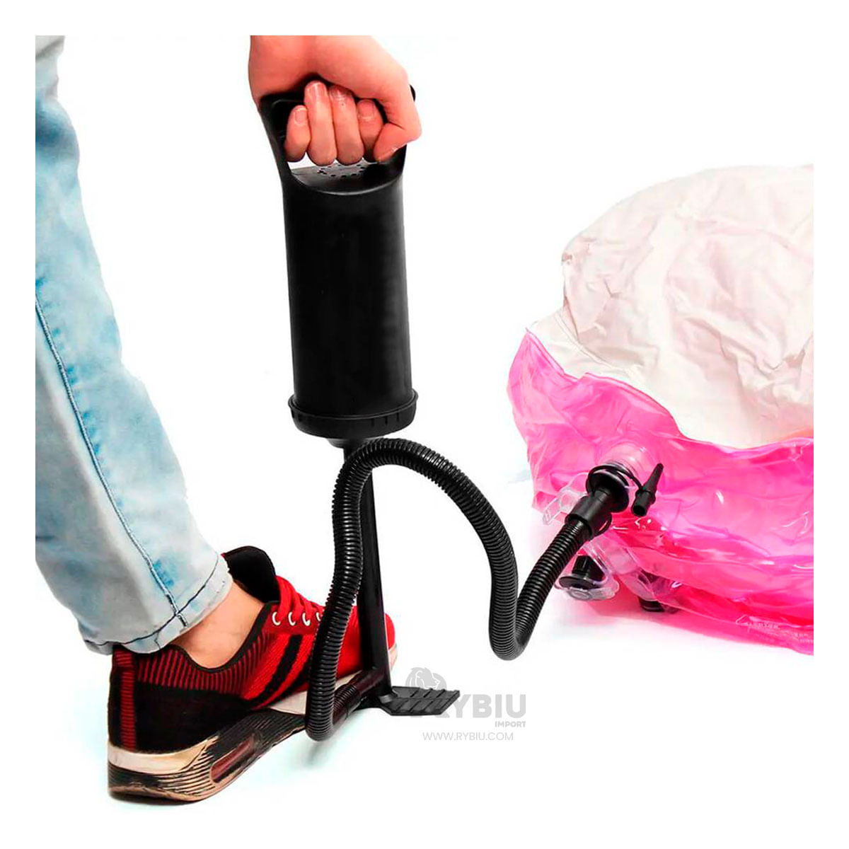 Bomba Moderna de Aire Negro Y+Regalo Ligas para Peinar