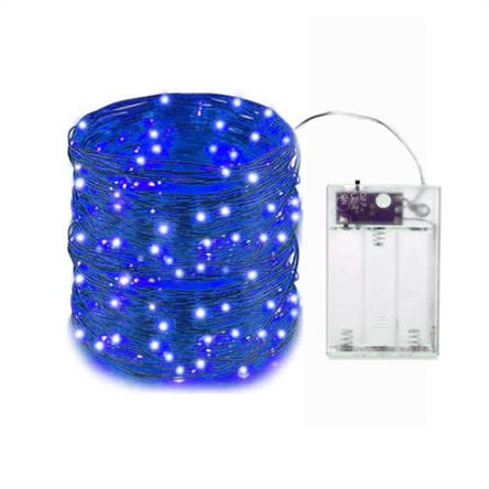 Alambre de Luces Led 10 Metros Azul Alambre de Luces Led 10 Metros Azul