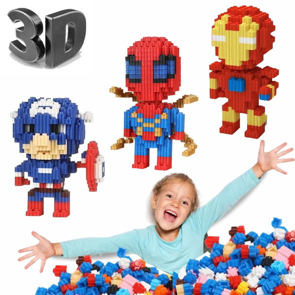 Mini Bloques Lego 3D Dibujos Animados Coleccionable Rompecabezas NINOS Promart