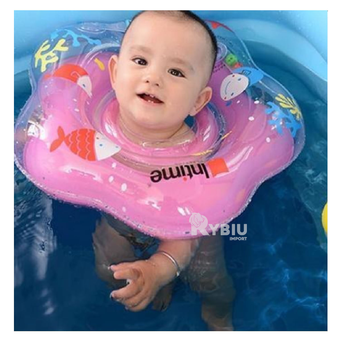 Flotador Inflable para Chicos Tono Rosado Y+Papel de Regalo