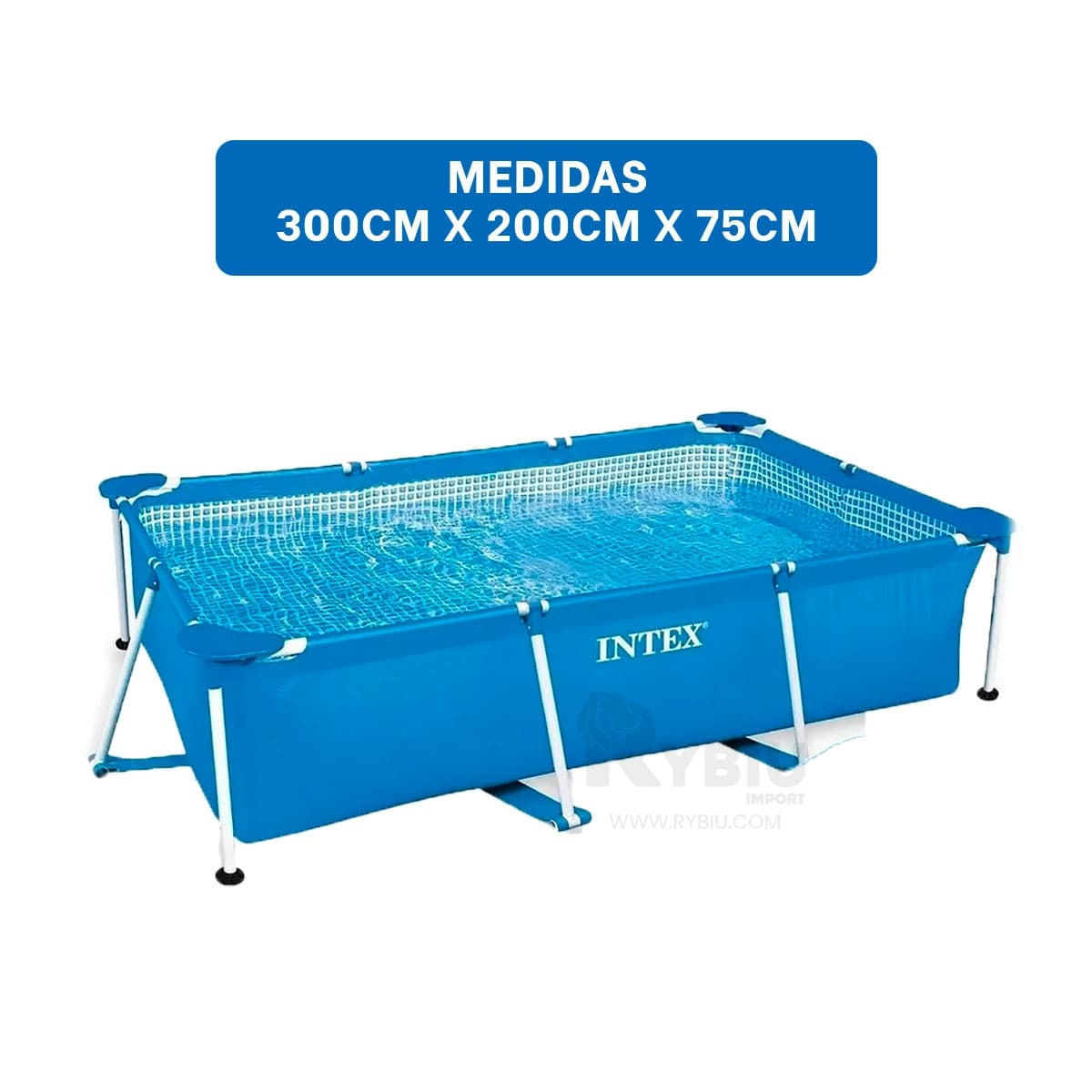 Pileta Recreativa Tono Celeste Y+Regalo Ligas para Peinar