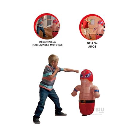 Muñeco Divertido en Color Rojo Y+Regalo Ligas para Peinar