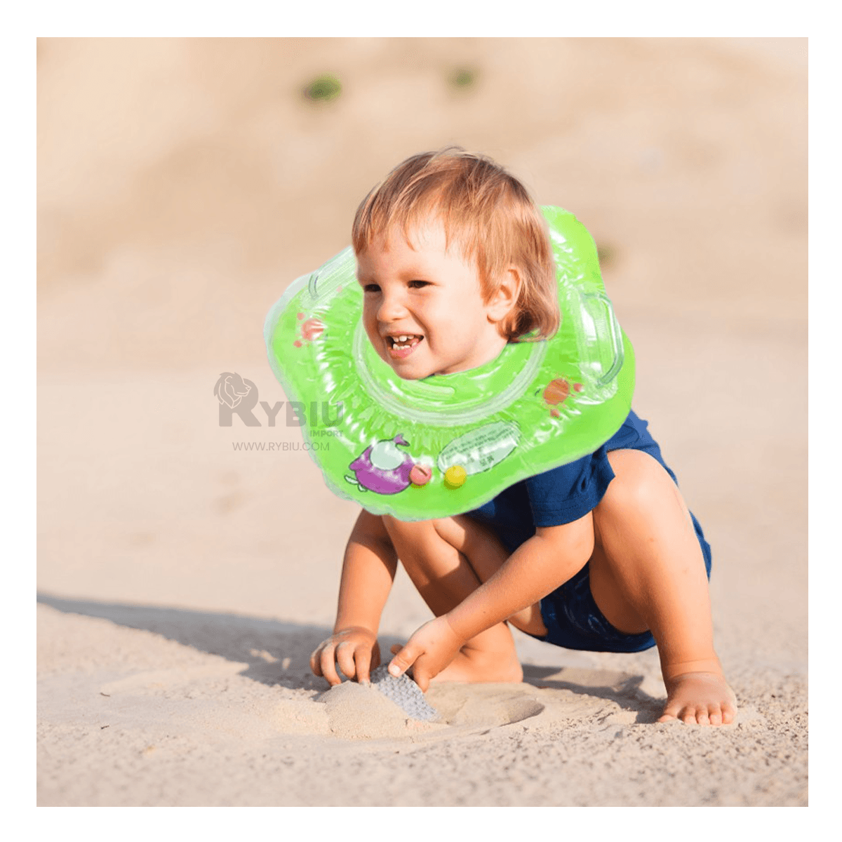 Flotador Practico y Util para Nadar Verde Y+Regalo Stickers