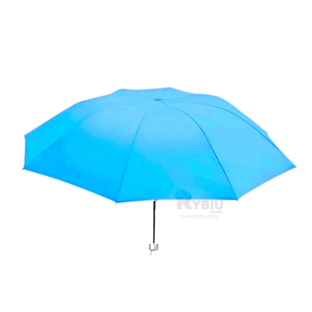 Parasol Divertido en Tono Celeste Y+Regalo Ligas para Peinar Parasol Divertido en Tono Celeste Y+Regalo Ligas para Peinar