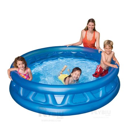 Pileta para Niños de Aire en Tono Celeste Y+Ligas de Regalo Pileta para Niños de Aire en Tono Celeste Y+Ligas de Regalo