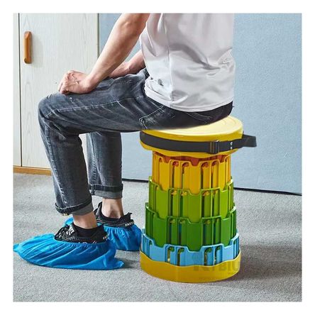 Silla Plegables Portatiles Centro Multicolor Tapa Amarillo