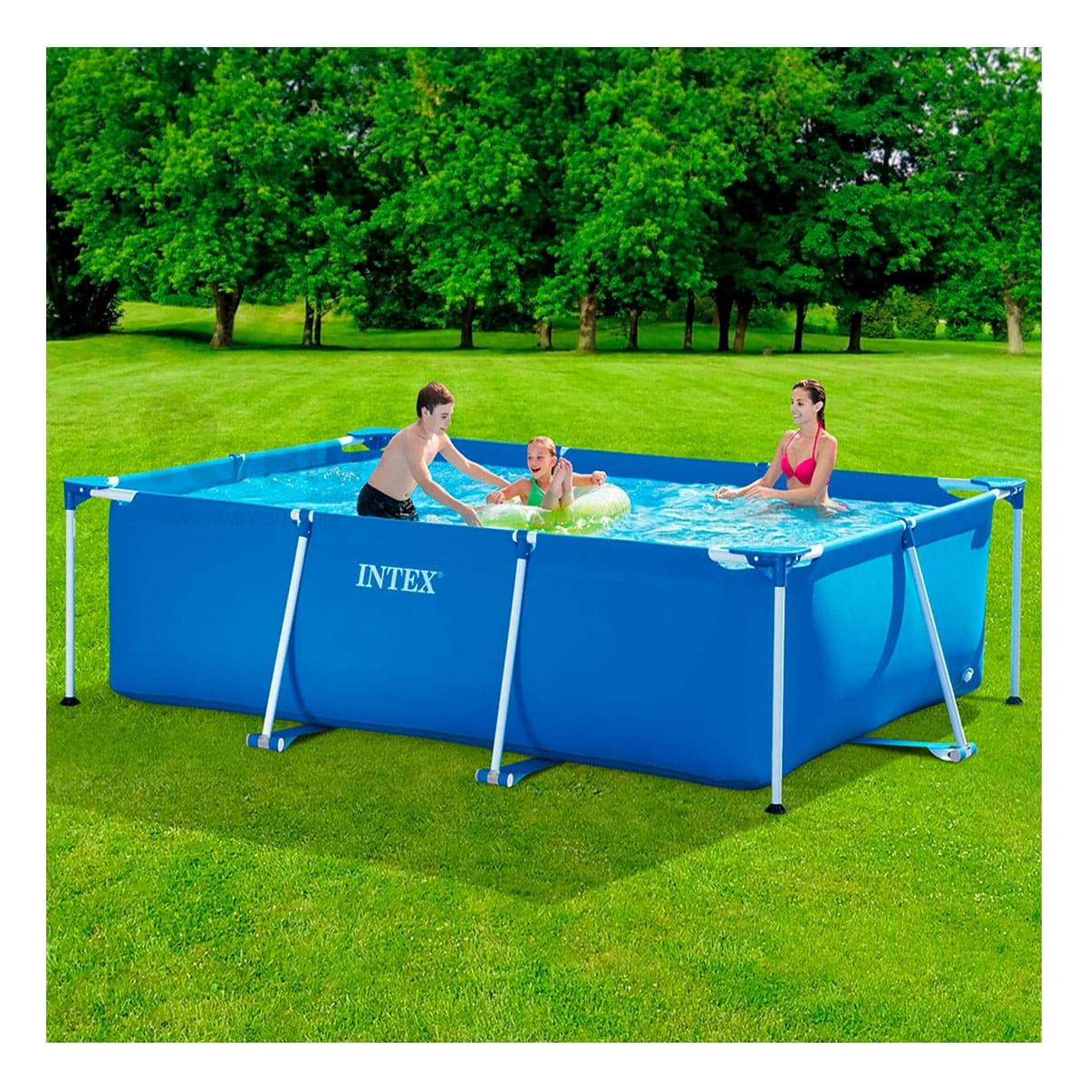 Piscina Borde Solido en Tono Celeste Y+Papel de Regalo