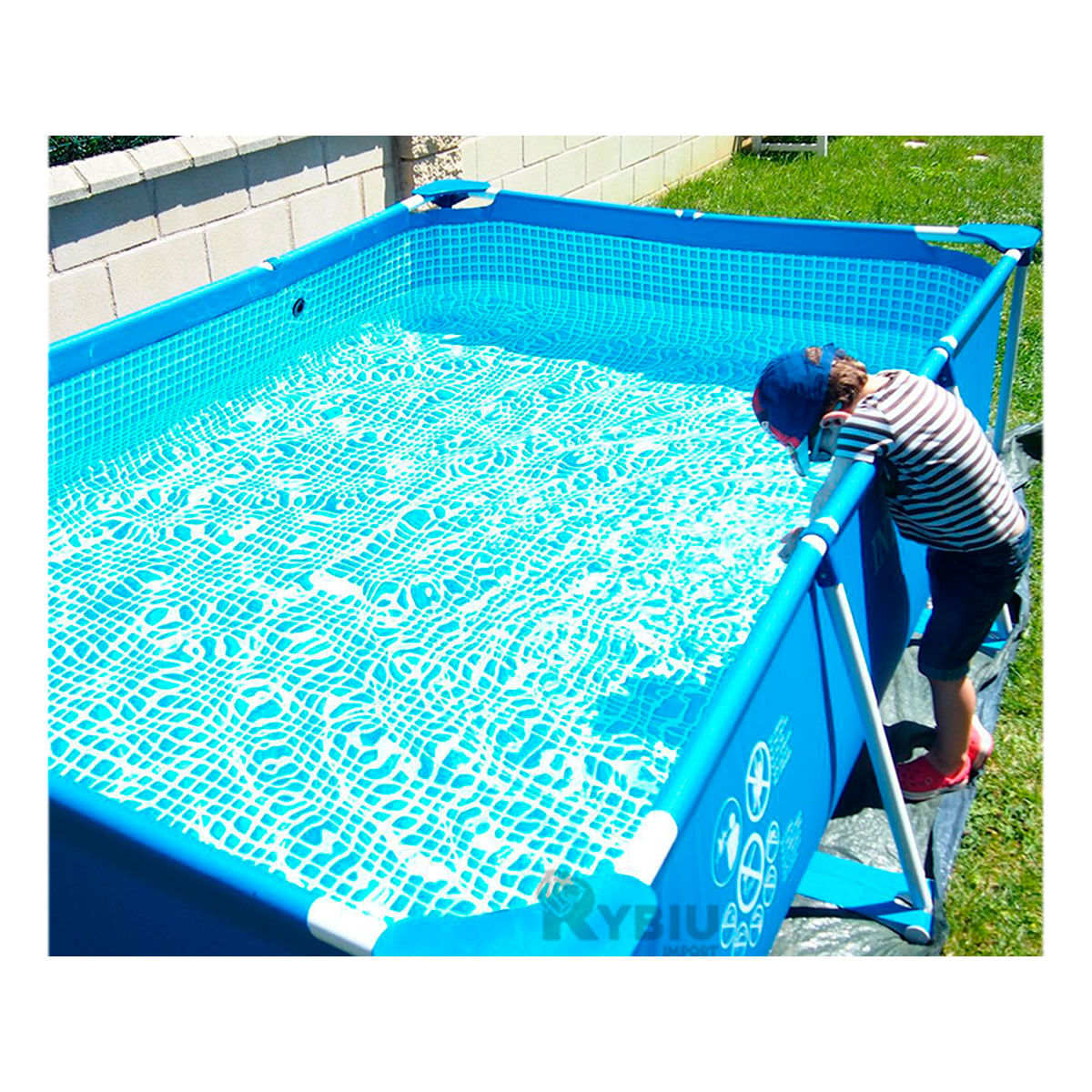 Pileta Resistente y Grandre en Celeste Y+Ligas de Regalo