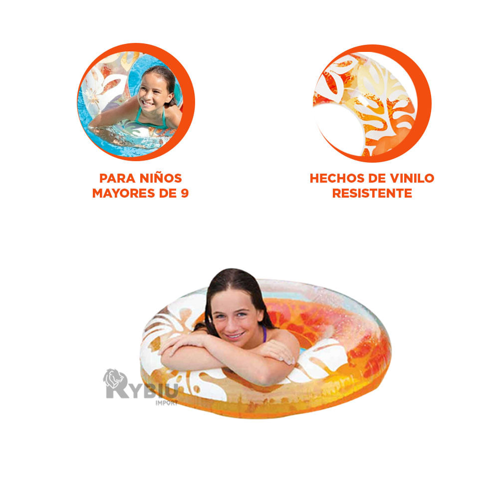 Salvavidas Seguridad Efectiva Anaranjado Y+Ligas de Regalo