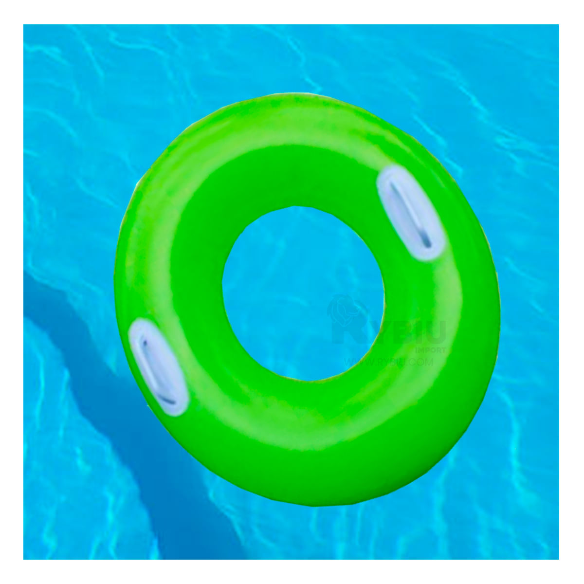 Inflable Util con Asa 76cm Verde Y+Regalo Ligas para Peinar