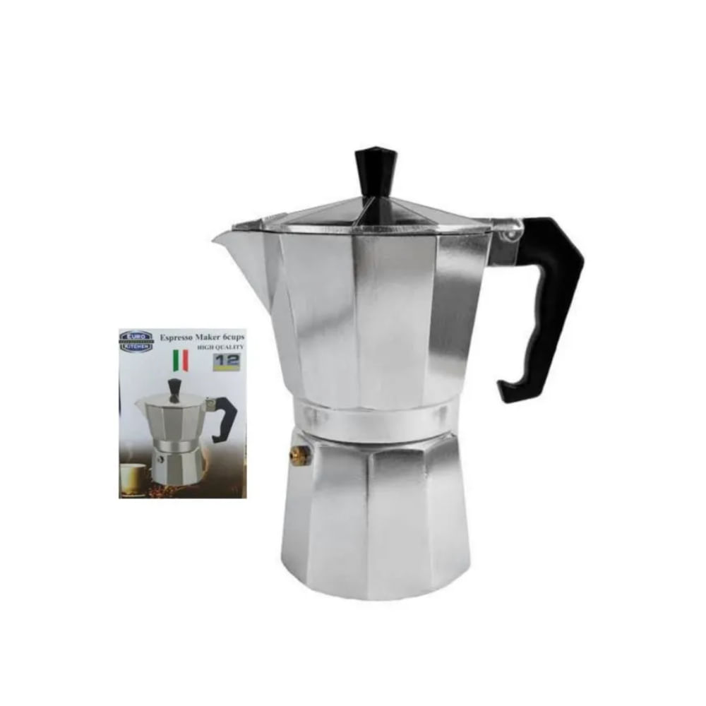 Cafetera Italiana de Aluminio para 12 Tazas - Moka Clásica Cafetera Italiana de Aluminio para 12 Tazas - Moka Clásica