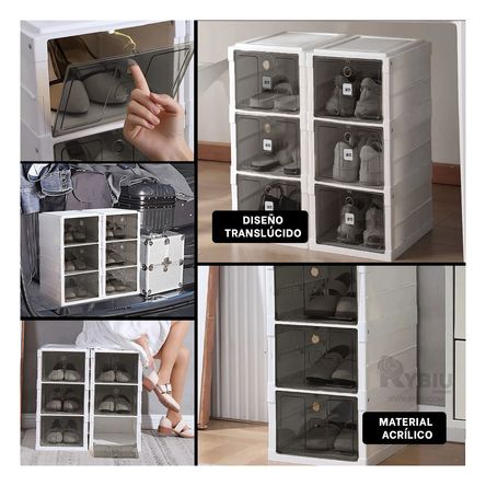 Zapatera Duradera en Color Blanco Y+Papel de Regalo Zapatera Duradera en Color Blanco Y+Papel de Regalo