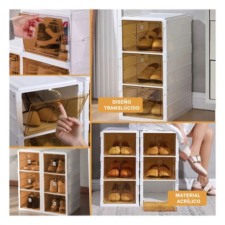 Zapatera Duradera en Color Ambar Y+Papel de Regalo Zapatera Duradera en Color Ambar Y+Papel de Regalo