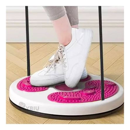 Disco Giratorio de Abdomen con Ligas Fit en Color Rosado Disco Giratorio de Abdomen con Ligas Fit en Color Rosado