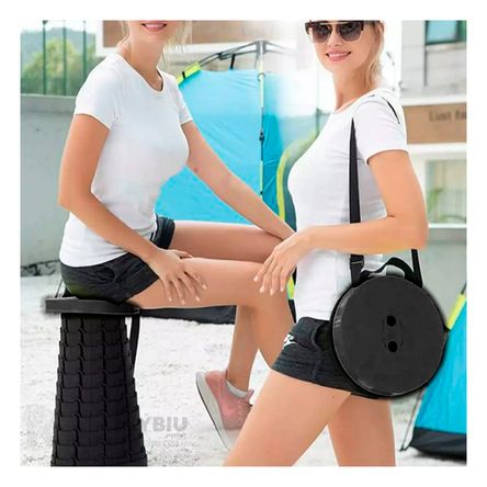 Silla Plegable para el Hogar y Versatil en Color Negro Silla Plegable para el Hogar y Versatil en Color Negro