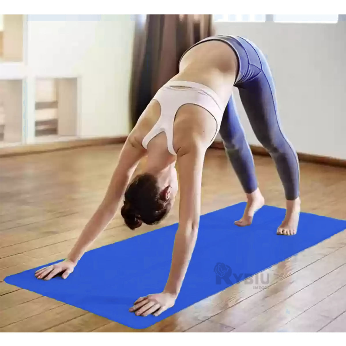 Colchoneta Deportiva 6mm de Color Azul Y+Post-it adhesivos