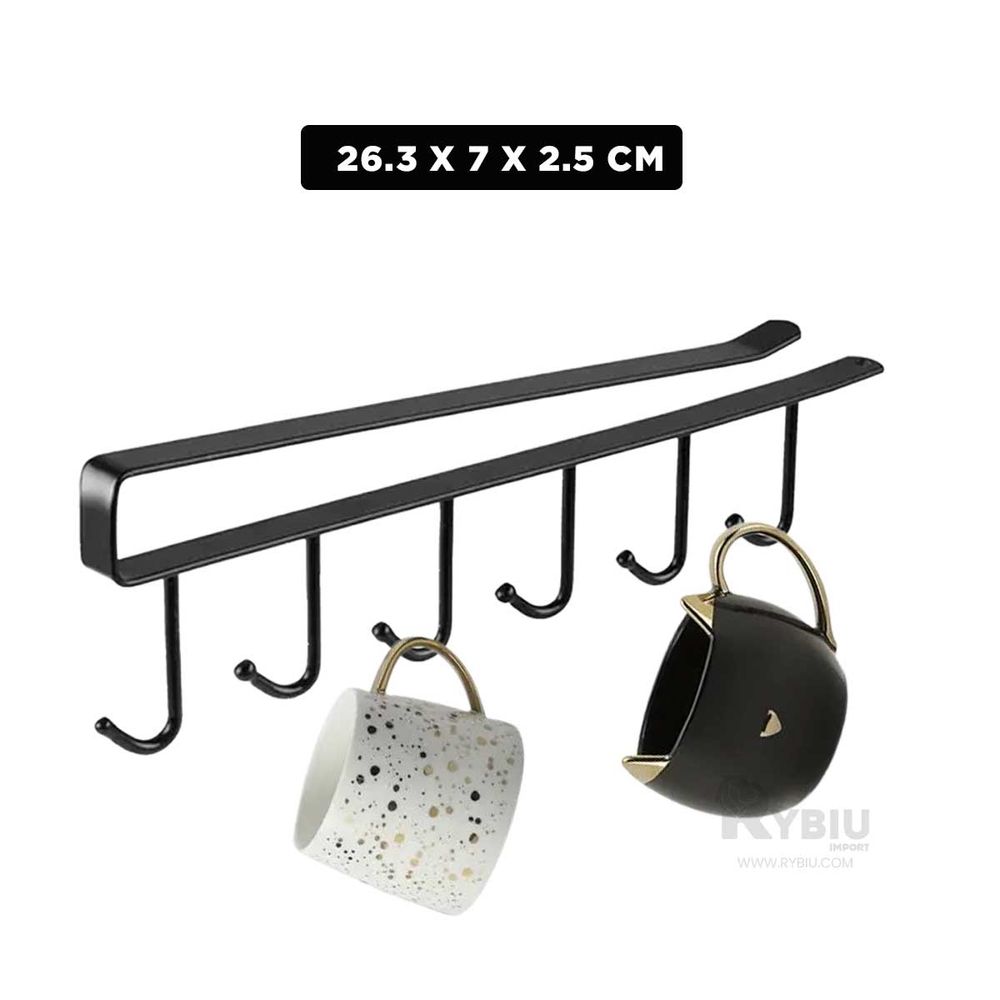 Ganchero Colgar Tazas Tono Negro Y+Post-it | Promart.pe - Promart