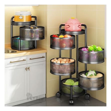 Estante para Verduras y Frutas de Color Negro Y+Agendita Estante para Verduras y Frutas de Color Negro Y+Agendita