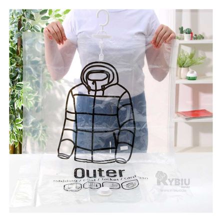 Bolsa Compacta para Abrigos en Color Transparente Y+Agendita