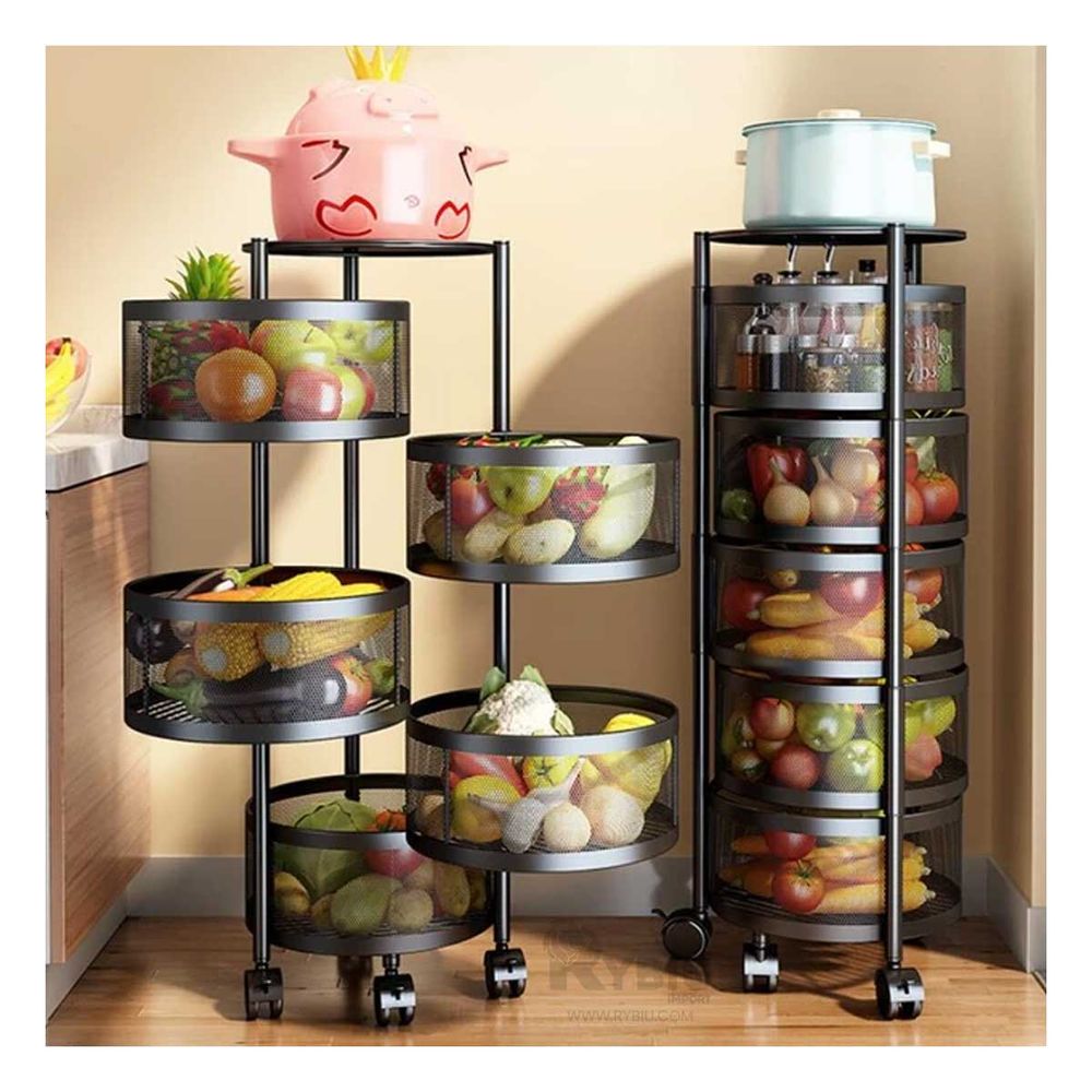 Estante de Cocina 5 Niveles en Color Negro Y+Stickers Estante de Cocina 5 Niveles en Color Negro Y+Stickers