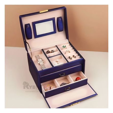 Joyero Resistente de Color Azul Y+Stickers