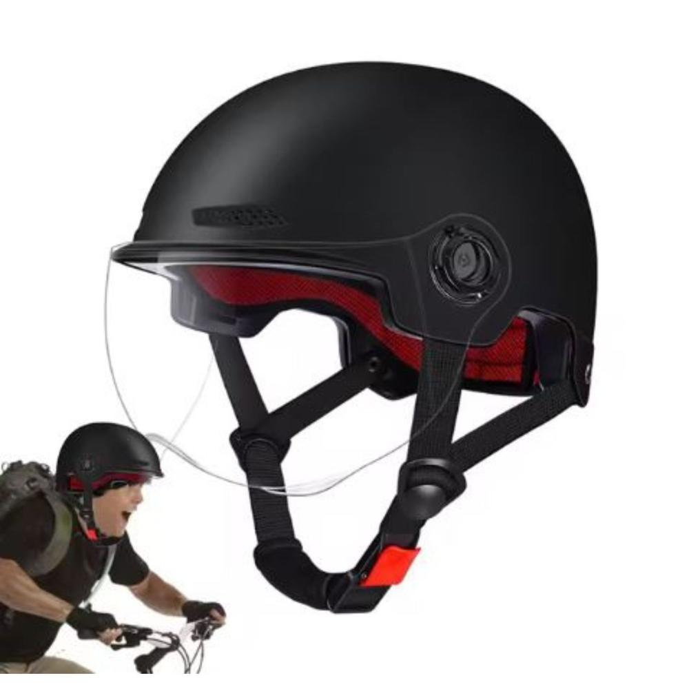 Casco para Deportes Generico Negro Transparente