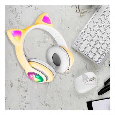 Audifonos Facil de Transportar en Amarillo Y+Stickers Audifonos Facil de Transportar en Amarillo Y+Stickers