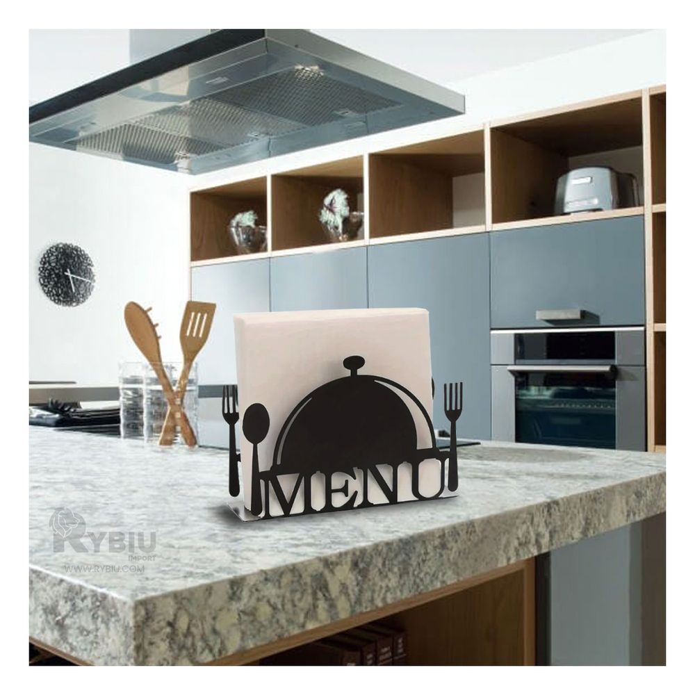 Servilletero Eficaz de Almacenaje de Color Negro Y+Agendita Servilletero Eficaz de Almacenaje de Color Negro Y+Agendita