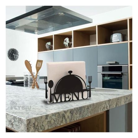 Servilletero Eficaz de Almacenaje de Color Negro Y+Agendita Servilletero Eficaz de Almacenaje de Color Negro Y+Agendita