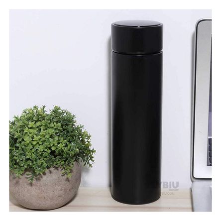 Termo Innovador y Digital Inteligente para Te 500ml Negro Termo Innovador y Digital Inteligente para Te 500ml Negro