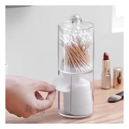 Dispensador Perfecto Acrilico de Hisopo y Algodon Y+Stickers Dispensador Perfecto Acrilico de Hisopo y Algodon Y+Stickers